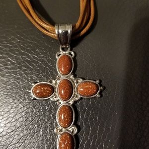 Cross Multistrand necklace 1 of a kind